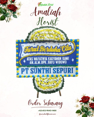Papan Bunga Duka di Antapani Tengah