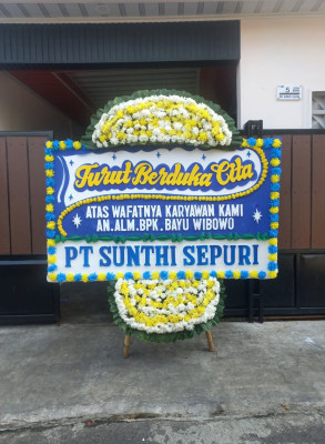 Papan Bunga Duka di Antapani Tengah